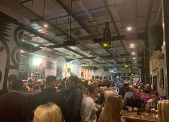 Busy bar at Magic Rock, Huddersfield