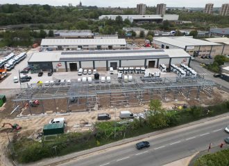 Drone view of the VCEP Ltd site at Gelderd Road