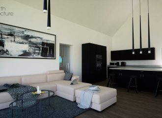 Kitchen/diner & living room CGI