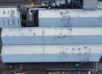 Roof at Cummins following renovation