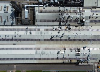 Roof at Cummins prior to renovation