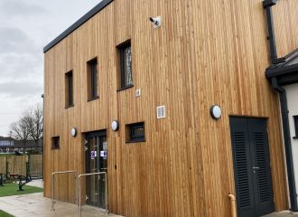 Ivy Lane School wooden cladding