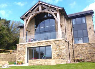 The finished house at Quarmby