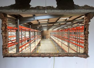 Interior shot during works