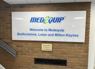 Medequip welcome sign