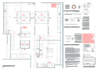 23C41 FBA ZZ GF DR A 2300 P10 INDICATIVE SLAB PENETRATIONS LAYOUT 1